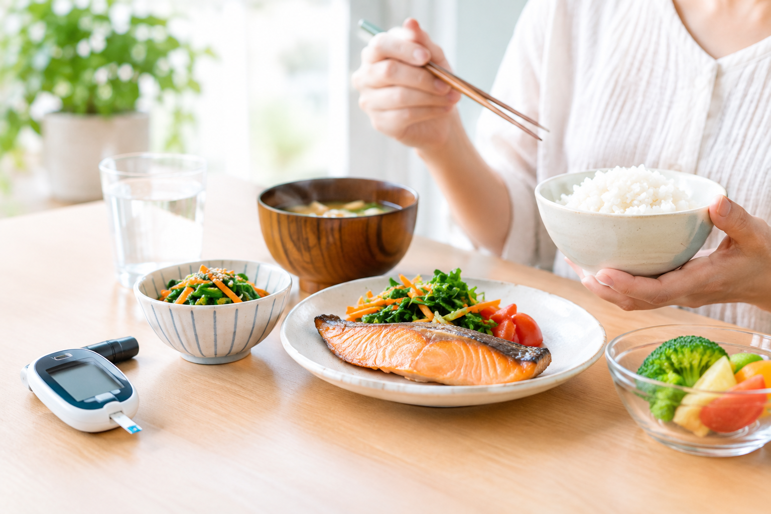 血糖値スパイクを抑えるには？食事や食べ方でできる対策